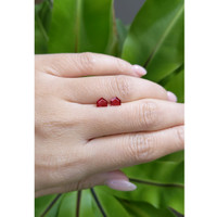 0.92 Ct.Tw.Total Carat Weight Ruby Pair from Mozambique Life Style