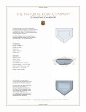 0.92&nbsp;Ct.Tw.Total Carat Weight Ruby Pair from Mozambique 3 D Scan Report