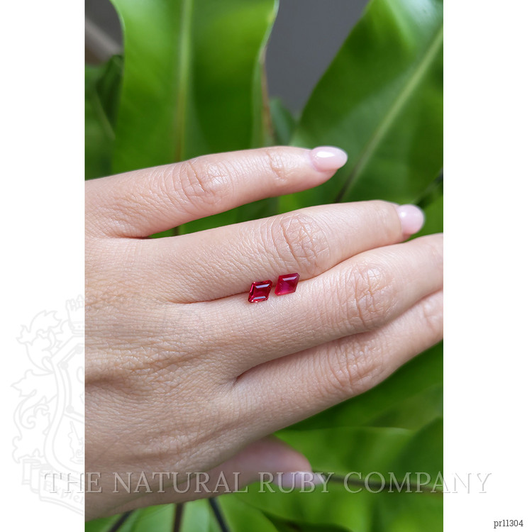 0.91 Ct.Tw. Ruby Pair from Mozambique