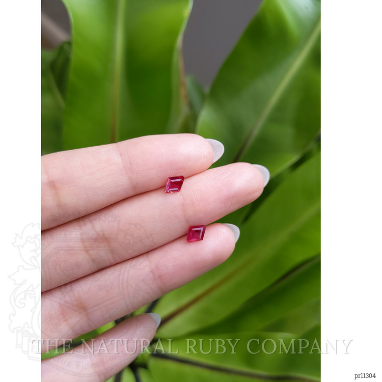 0.91 Ct.Tw. Ruby Pair from Mozambique