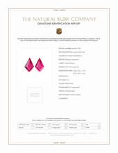 0.49 Ct.Tw.Total Carat Weight Ruby Pair from Mozambique Scan Report