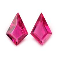 0.49 Ct.Tw.Total Carat Weight Ruby Pair from Mozambique Video