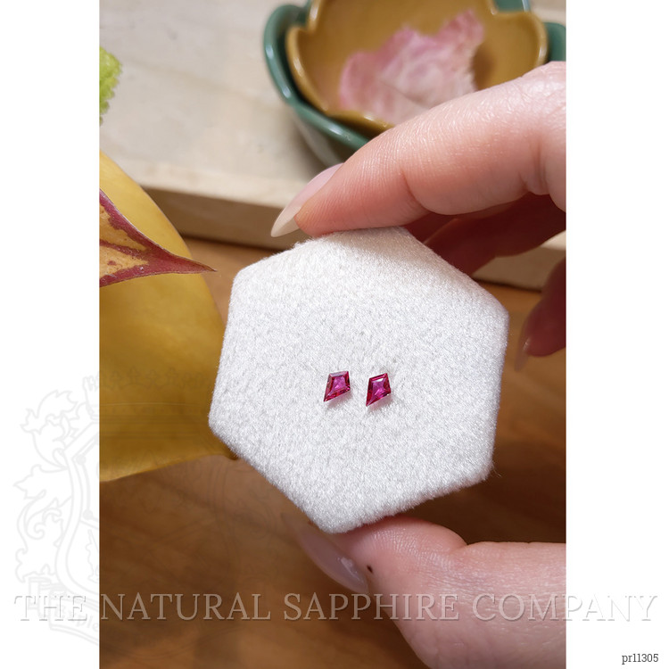 0.49 Ct.Tw. Ruby Pair from Mozambique