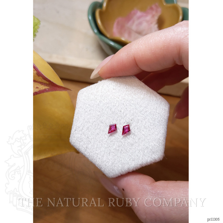 0.49 Ct.Tw. Ruby Pair from Mozambique