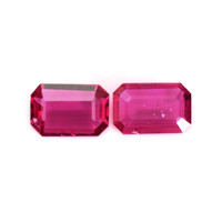 0.83 Ct.Tw.Total Carat Weight Ruby Pair from Mozambique Video