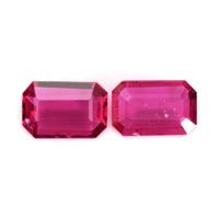 0.83 Ct.Tw.Total Carat Weight Ruby Pair from Mozambique Video