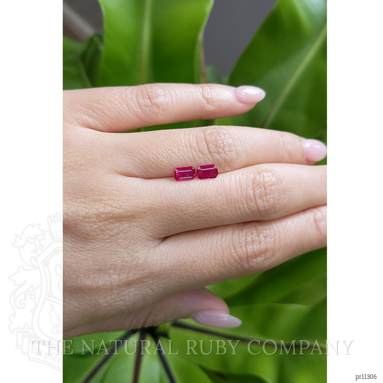 0.83 Ct.Tw. Ruby Pair from Mozambique