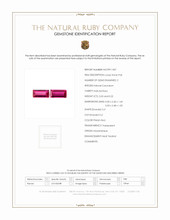 0.42 Ct.Tw.Total Carat Weight Pinkish Red Ruby Pair from Mozambique Scan Report