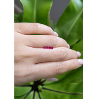 0.42 Ct.Tw.Total Carat Weight Ruby Pair from Mozambique Life Style