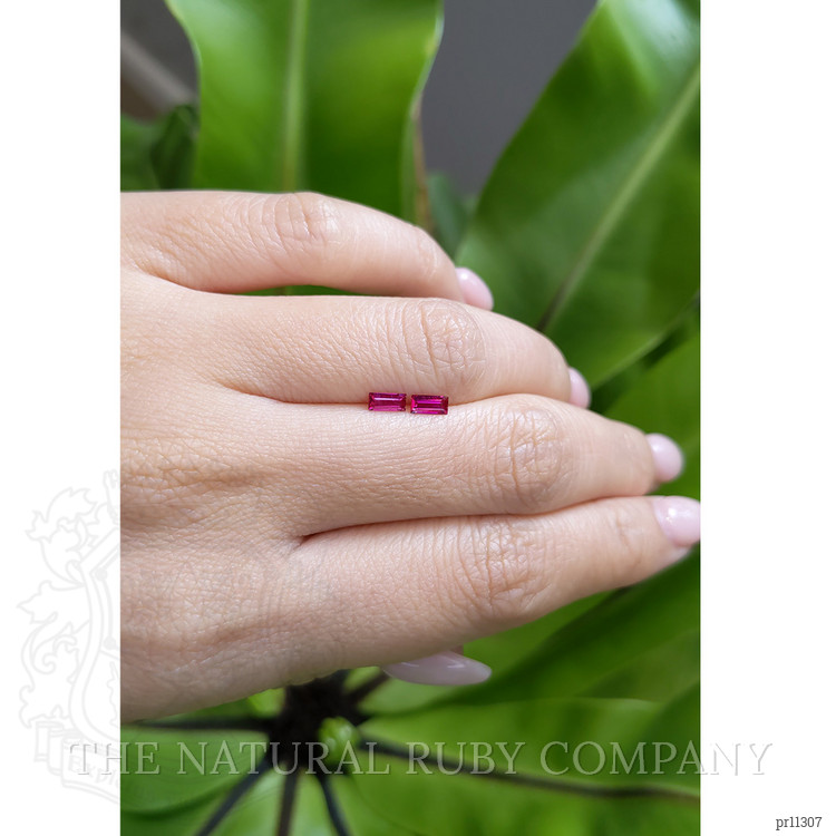 0.42 Ct.Tw. Ruby Pair from Mozambique