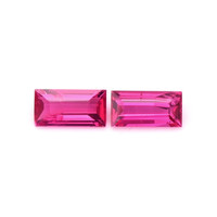 0.47 Ct.Tw.Total Carat Weight Ruby Pair from Mozambique Video