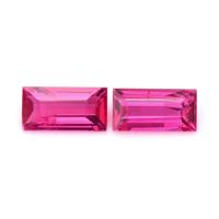 0.47 Ct.Tw.Total Carat Weight Ruby Pair from Mozambique Video
