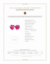 0.92 Ct.Tw.Total Carat Weight Ruby Pair from Mozambique Scan Report