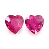 0.92 Ct.Tw.Total Carat Weight Ruby Pair from Mozambique Video