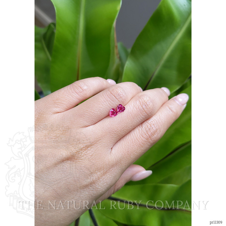 0.92 Ct.Tw. Ruby Pair from Mozambique