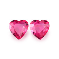 0.75 Ct.Tw.Total Carat Weight Ruby Pair from Mozambique Video