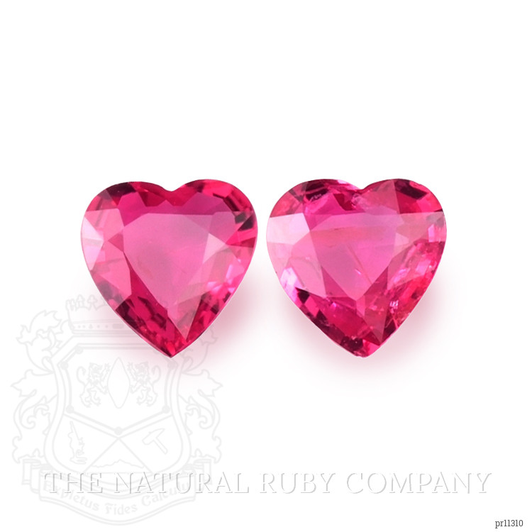 0.75 Ct.Tw. Ruby Pair from Mozambique