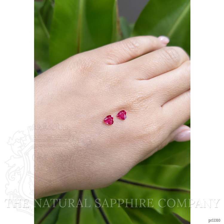 0.75 Ct.Tw. Ruby Pair from Mozambique