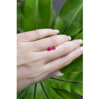 0.75 Ct.Tw.Total Carat Weight Ruby Pair from Mozambique Life Style