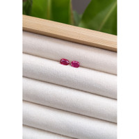 0.84&nbsp;Ct.Tw.Total Carat Weight Ruby Pair from Mozambique Life Style