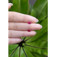 0.84 Ct.Tw.Total Carat Weight Ruby Pair from Mozambique Life Style
