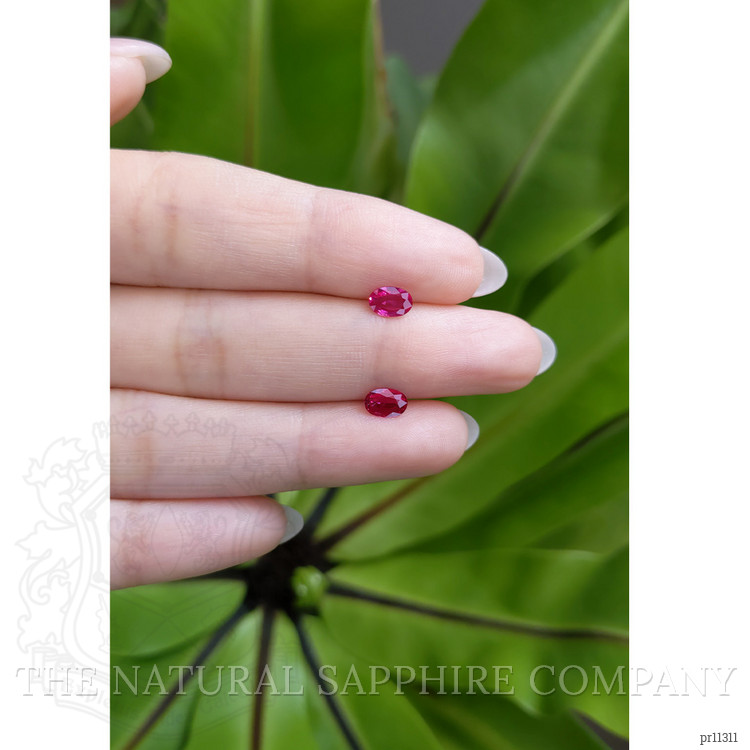 0.84 Ct.Tw. Ruby Pair from Mozambique