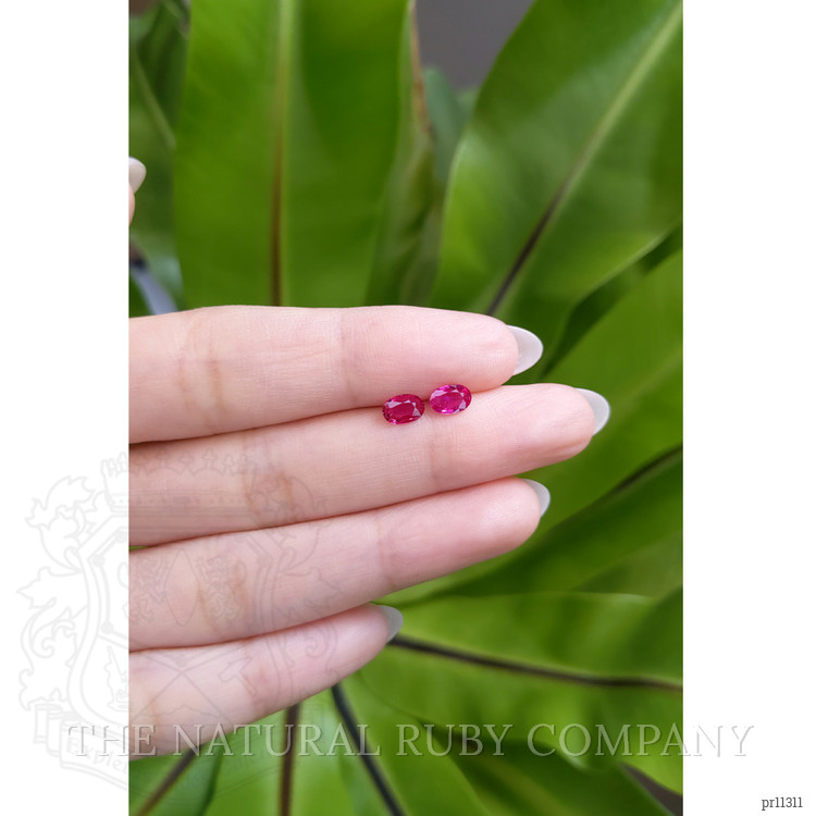 0.84 Ct.Tw. Ruby Pair from Mozambique