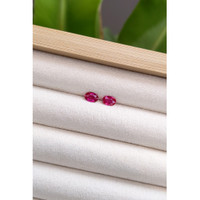 0.94 Ct.Tw.Total Carat Weight Ruby Pair from Mozambique Life Style