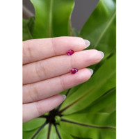 0.94 Ct.Tw.Total Carat Weight Ruby Pair from Mozambique Life Style