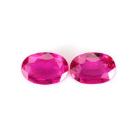 0.83 Ct.Tw.Total Carat Weight Ruby Pair from Mozambique Video