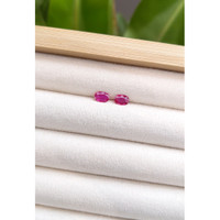 0.83&nbsp;Ct.Tw.Total Carat Weight Ruby Pair from Mozambique Life Style