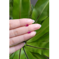 0.83 Ct.Tw.Total Carat Weight Ruby Pair from Mozambique Life Style