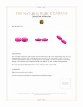 0.76&nbsp;Ct.Tw.Total Carat Weight Ruby Pair from Mozambique Appraisal