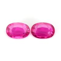 0.76 Ct.Tw.Total Carat Weight Ruby Pair from Mozambique Video