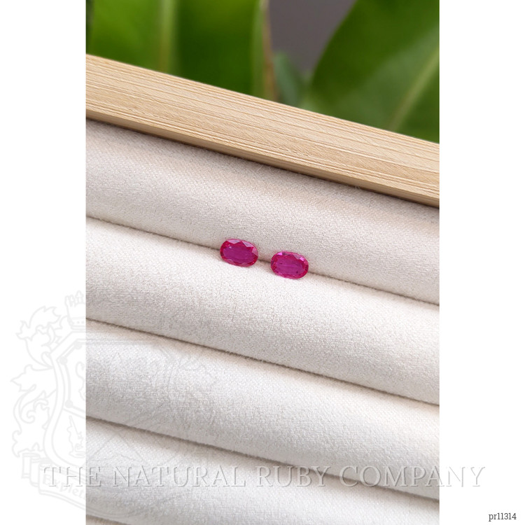 0.76 Ct.Tw. Ruby Pair from Mozambique