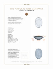 0.76 Ct.Tw.Total Carat Weight Ruby Pair from Mozambique 3 D Scan Report