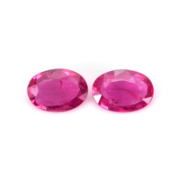 0.89 Ct.Tw.Total Carat Weight Ruby Pair from Mozambique Video