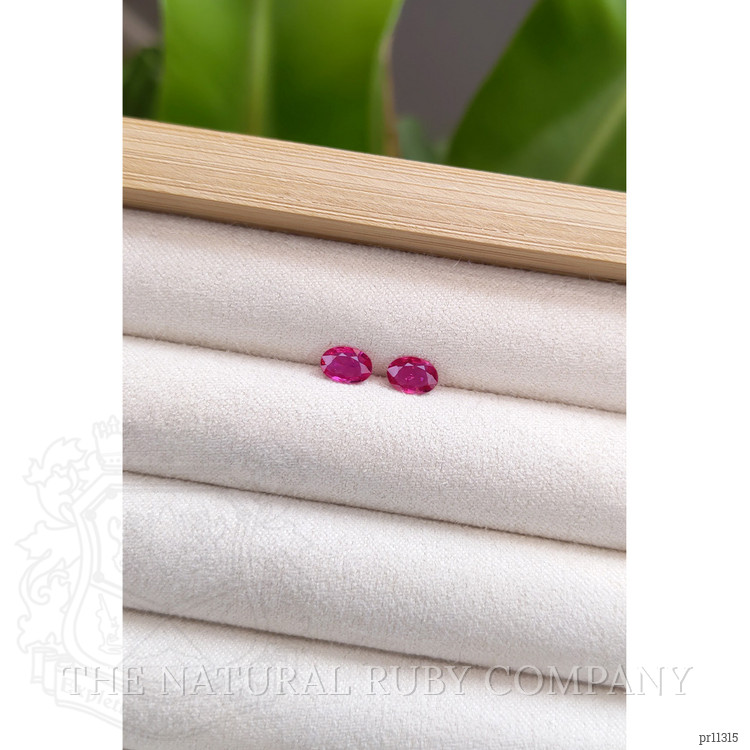 0.89 Ct.Tw. Ruby Pair from Mozambique