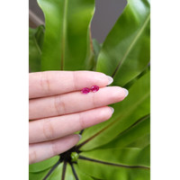 0.89 Ct.Tw.Total Carat Weight Ruby Pair from Mozambique Life Style