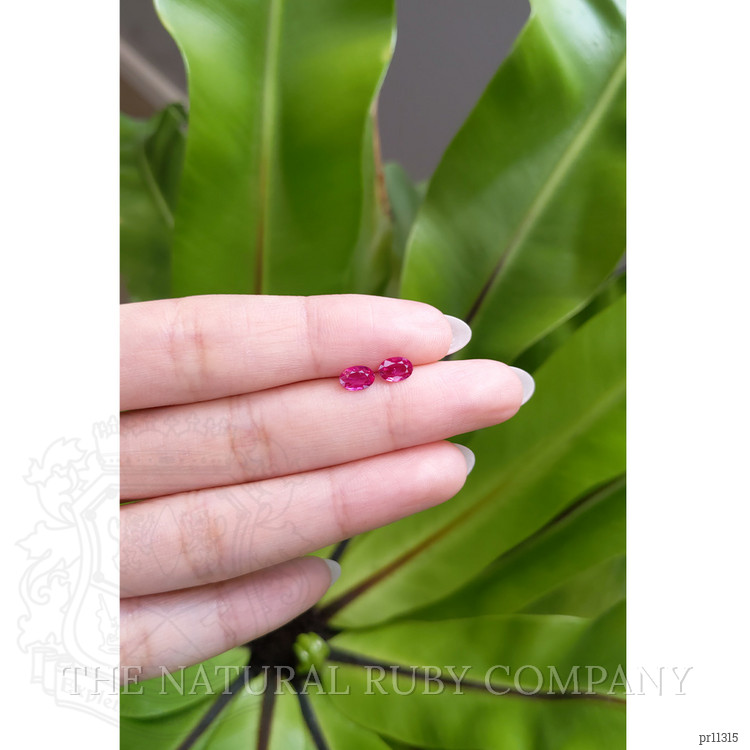 0.89 Ct.Tw. Ruby Pair from Mozambique