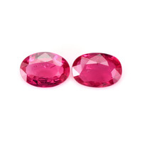 1.43 Ct.Tw.Total Carat Weight Ruby Pair from Mozambique Video
