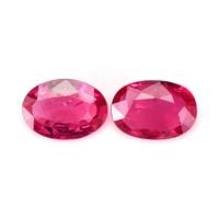 1.43 Ct.Tw.Total Carat Weight Ruby Pair from Mozambique Video