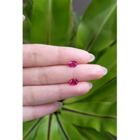 1.43 Ct.Tw.Total Carat Weight Ruby Pair from Mozambique Life Style
