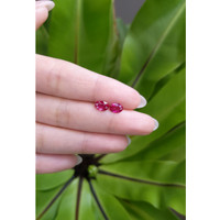 1.43 Ct.Tw.Total Carat Weight Ruby Pair from Mozambique Life Style