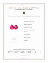 1.20 Ct.Tw.Total Carat Weight Ruby Pair from Mozambique Scan Report