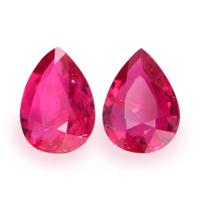 1.20 Ct.Tw.Total Carat Weight Ruby Pair from Mozambique Video