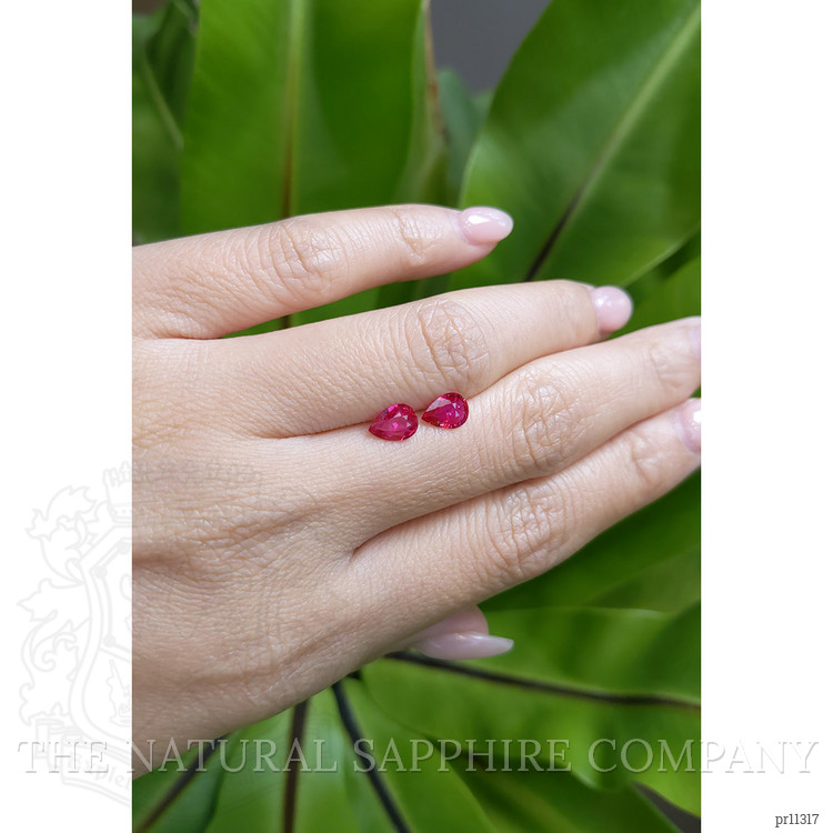 1.20 Ct.Tw. Ruby Pair from Mozambique