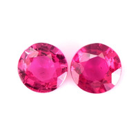 0.61 Ct.Tw.Total Carat Weight Ruby Pair from Mozambique Video