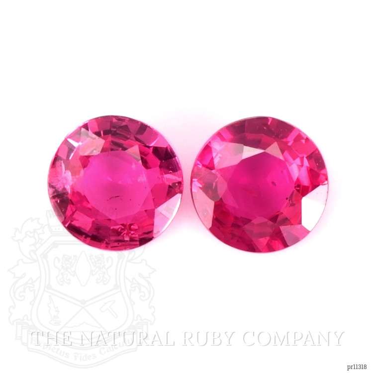 0.61 Ct.Tw. Ruby Pair from Mozambique