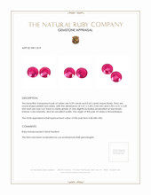 1.22&nbsp;Ct.Tw.Total Carat Weight Ruby Pair from Mozambique Appraisal